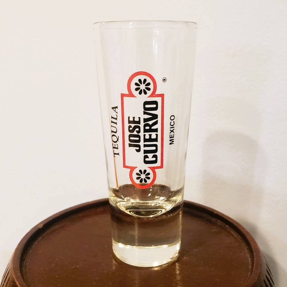 Jose Cuervo Shot Glass Mexico Tequila Souvenir Shooter 3.5" Tall